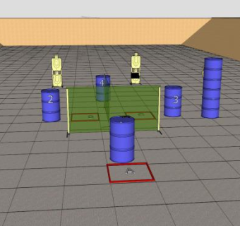 障碍射击场地SU模型下载_sketchup草图大师SKP模型
