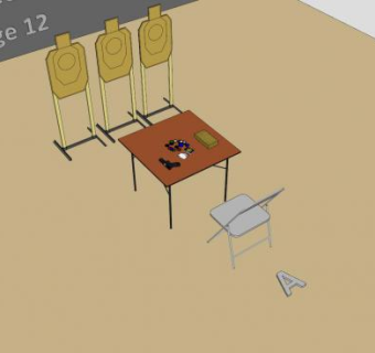 休闲射击场SU模型下载_sketchup草图大师SKP模型