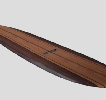 木制海上冲浪板SU模型下载_sketchup草图大师SKP模型