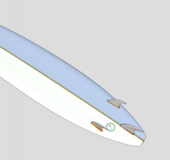 小型冲浪板SU模型下载_sketchup草图大师SKP模型