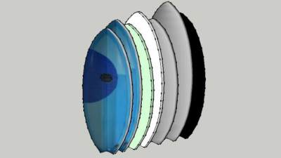 不用规格颜色的冲浪板SU模型下载_sketchup草图大师SKP模型