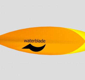 现代风格图案冲浪板SU模型下载_sketchup草图大师SKP模型