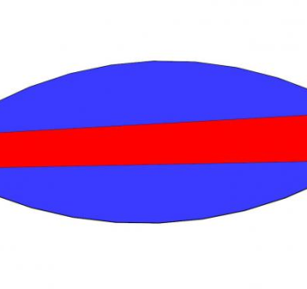蓝红条纹冲浪板SU模型下载_sketchup草图大师SKP模型