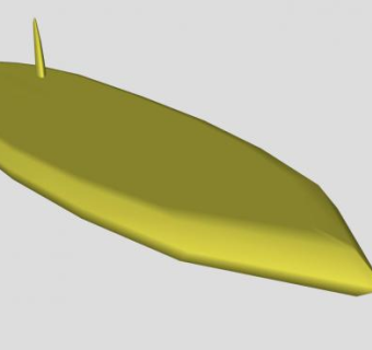 黄色的冲浪板SU模型下载_sketchup草图大师SKP模型