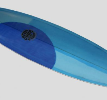 树脂色蓝色系冲浪板SU模型下载_sketchup草图大师SKP模型