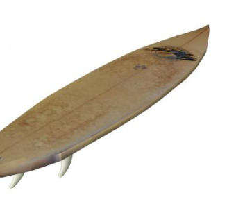 带尾鳍的冲浪板SU模型下载_sketchup草图大师SKP模型