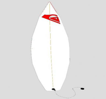 白色冲浪板SU模型下载_sketchup草图大师SKP模型