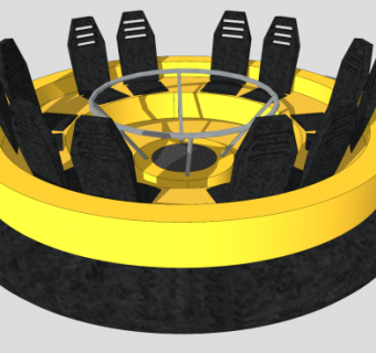 河流漂流多人筏SU模型下载_sketchup草图大师SKP模型