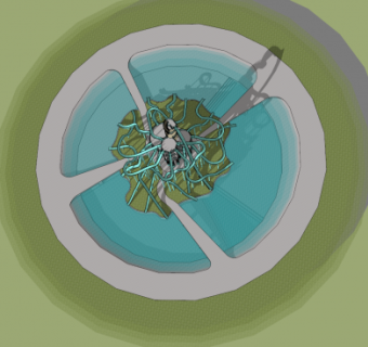 亚特兰提斯水上公园SU模型下载_sketchup草图大师SKP模型