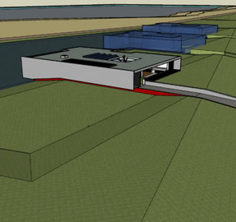郊区的水边住宅SU模型下载_sketchup草图大师SKP模型