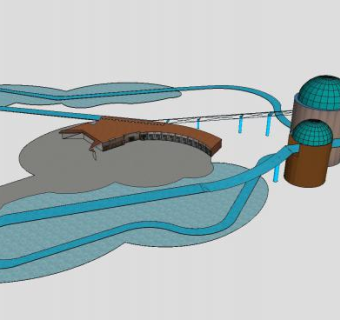 海洋世界主题公园SU模型下载_sketchup草图大师SKP模型