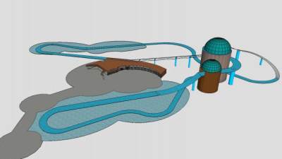 海洋世界主题公园SU模型下载_sketchup草图大师SKP模型