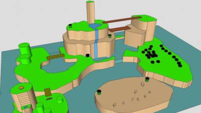 超级马里奥世界SU模型下载_sketchup草图大师SKP模型