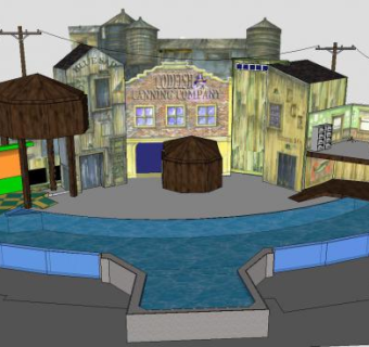 海洋动物博物馆SU模型下载_sketchup草图大师SKP模型