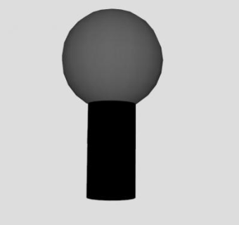 短柄麦克风SU模型下载_sketchup草图大师SKP模型