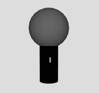 简易的麦克风SU模型下载_sketchup草图大师SKP模型