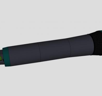 无线动圈式麦克风SU模型下载_sketchup草图大师SKP模型