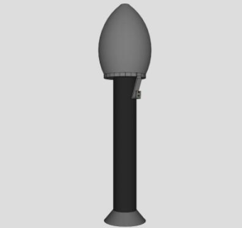 鱼雷式无线麦克风SU模型下载_sketchup草图大师SKP模型