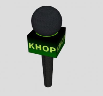 记者的麦克风SU模型下载_sketchup草图大师SKP模型