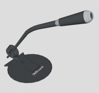 电脑鹅颈麦克风SU模型下载_sketchup草图大师SKP模型