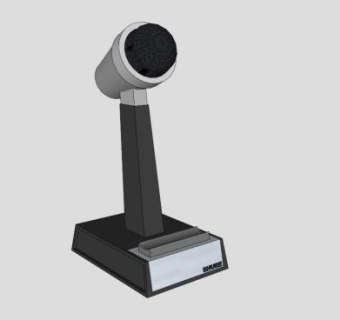 舒尔麦克风器SU模型下载_sketchup草图大师SKP模型