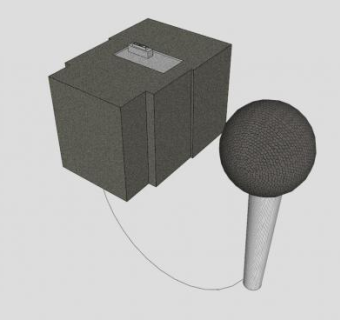 麦克风和音箱SU模型下载_sketchup草图大师SKP模型