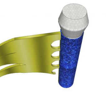 镶蓝钻的挂件无线麦克风SU模型下载_sketchup草图大师SKP模型