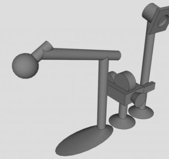 简易3D麦克风放映机SU模型下载_sketchup草图大师SKP模型