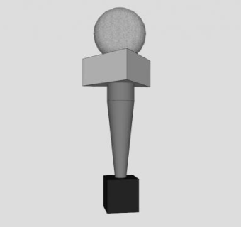 记者麦克风SU模型下载_sketchup草图大师SKP模型