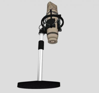 大极头电容话筒SU模型下载_sketchup草图大师SKP模型