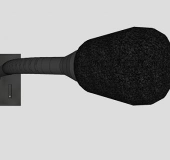 鹅颈会议麦克风SU模型下载_sketchup草图大师SKP模型