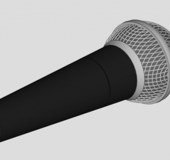 舒尔SM58麦克风SU模型下载_sketchup草图大师SKP模型