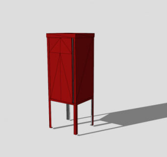 消防水龙带箱SU模型下载_sketchup草图大师SKP模型