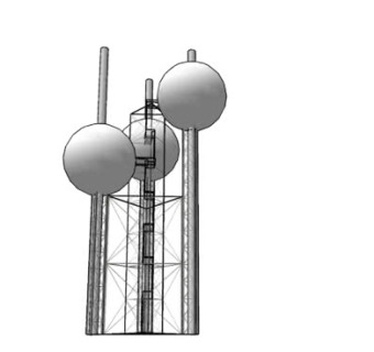 高压水塔SU模型下载_sketchup草图大师SKP模型