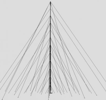 英里高的无线电塔SU模型下载_sketchup草图大师SKP模型