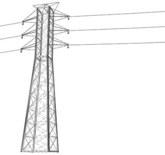 高压电塔电线SU模型下载_sketchup草图大师SKP模型