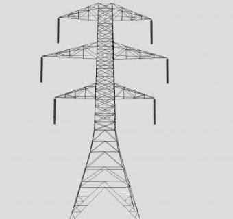 电力高压塔SU模型下载_sketchup草图大师SKP模型