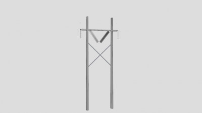 水泥电源线塔SU模型下载_sketchup草图大师SKP模型