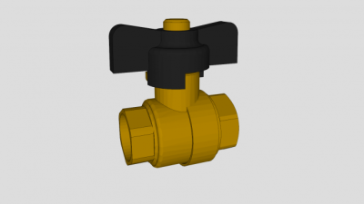 内置蝶阀水阀SU模型下载_sketchup草图大师SKP模型