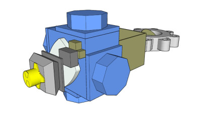 机械设备蝶阀SU模型下载_sketchup草图大师SKP模型