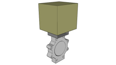 圆盘式蝶阀SU模型下载_sketchup草图大师SKP模型