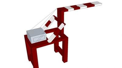 品川区的港口龙门起重机SU模型下载_sketchup草图大师SKP模型