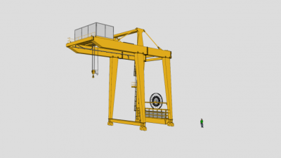 施工门机SU模型下载_sketchup草图大师SKP模型