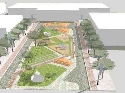 公园景观户外建筑SU模型