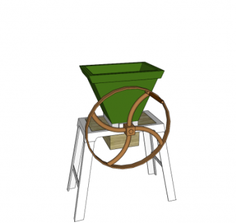 蔬菜切根机SU模型下载_sketchup草图大师SKP模型