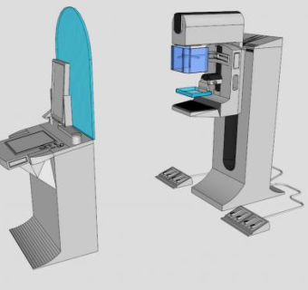 乳腺X线钼靶摄影机SU模型_su模型下载 草图大师模型_SKP模型