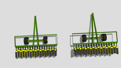 玉米大豆播种机SU模型下载_sketchup草图大师SKP模型