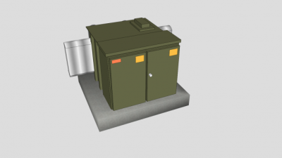 室外变压器SU模型下载_sketchup草图大师SKP模型