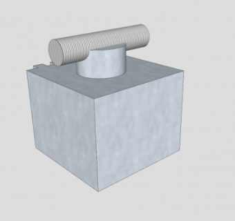 简易电力变压器SU模型下载_sketchup草图大师SKP模型