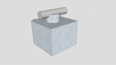 简易电力变压器SU模型下载_sketchup草图大师SKP模型